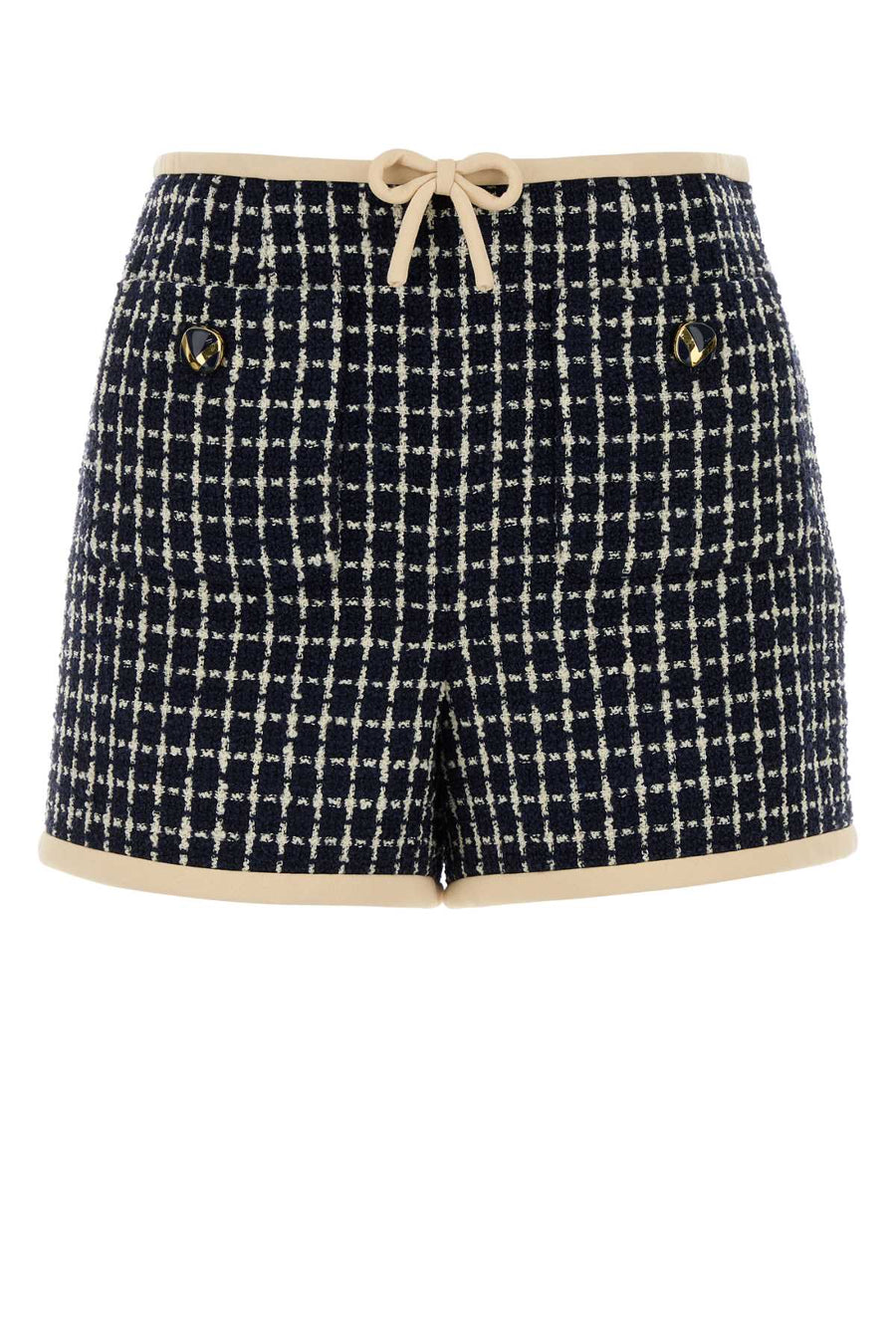 Valentino Garavani 77% Virgin wool bermudas in navy
