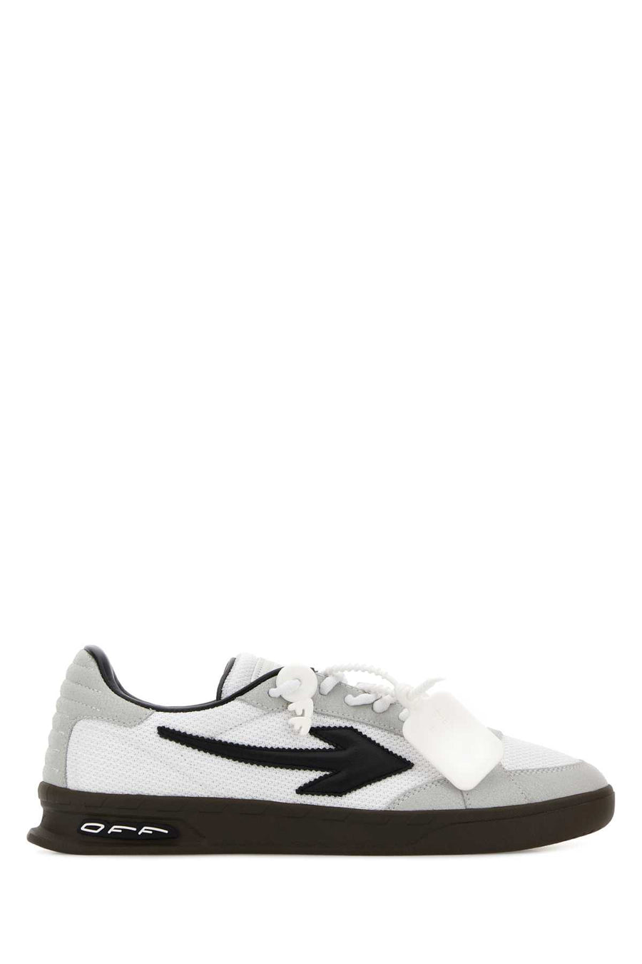 Off-White Exterior: 100% Fabric 100% Suede; Interior: 100% Leather 100% Fabric; Sole: Rubber sneaker in white