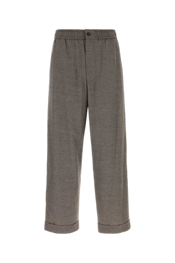 Giorgio Armani 90% Virgin wool trousers in gray