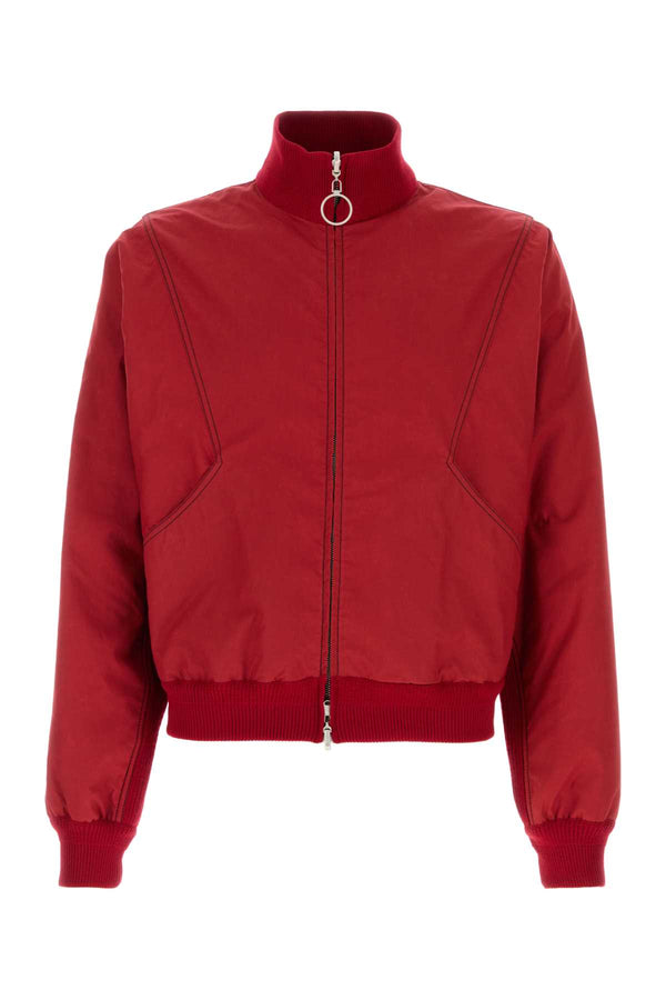 1989 Studio Exterior: 100% Cotton; Lining: 100% Fabric jacket in red