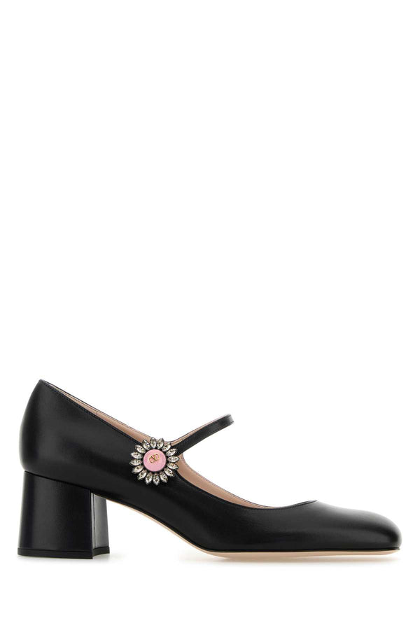 Valentino Garavani Jane Exterior: 100% Leather heel in black