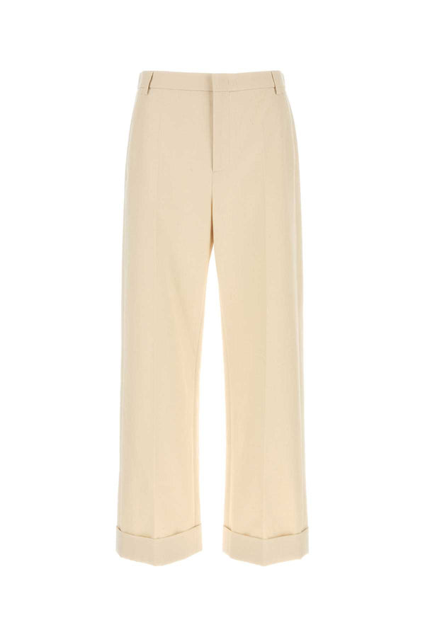 Valentino Garavani Collection 100% Cotton trousers in beige