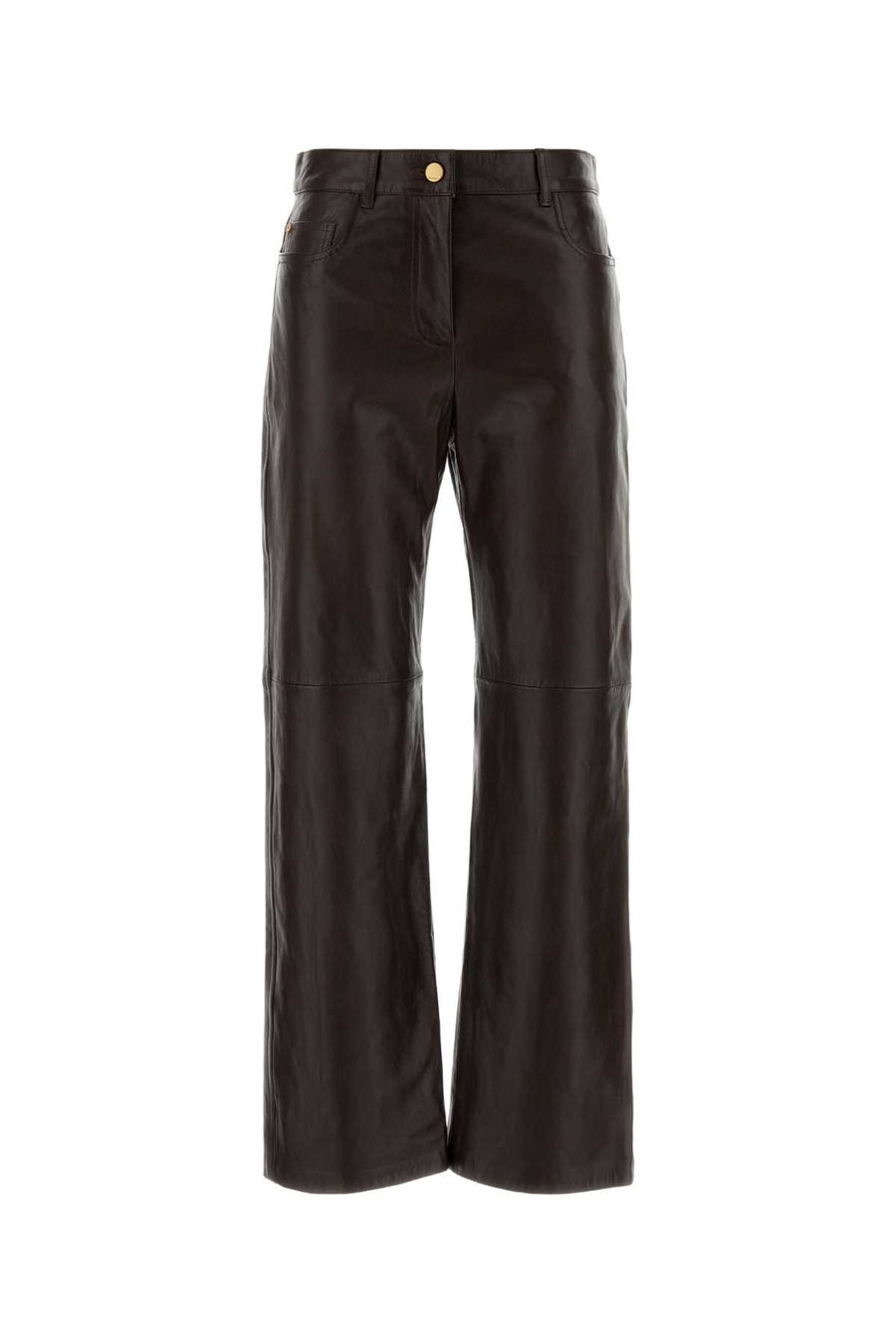 Chocolate Leather Pesca Pant Brown Exterior: Lamb Pantaloni