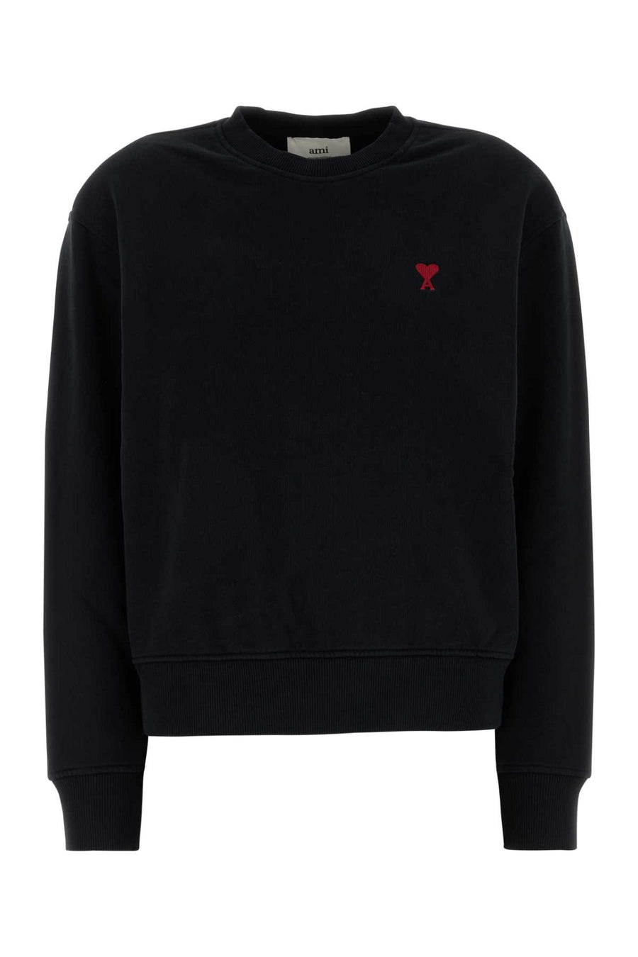 AMI Paris 100% cotton (main fabric) sweatshirt in black