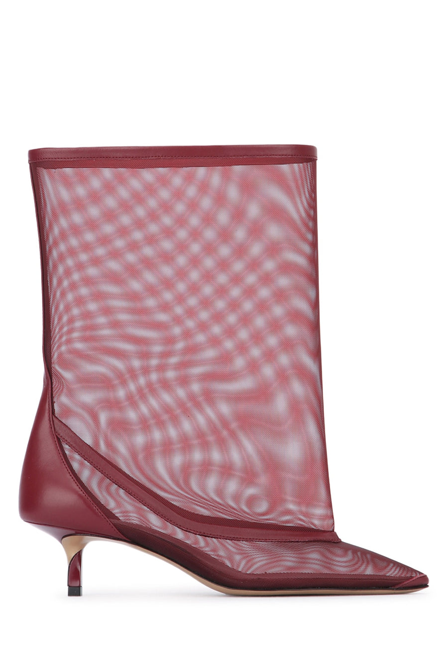 Jacquemus Bottes 100% Polyamide boot in burgundy