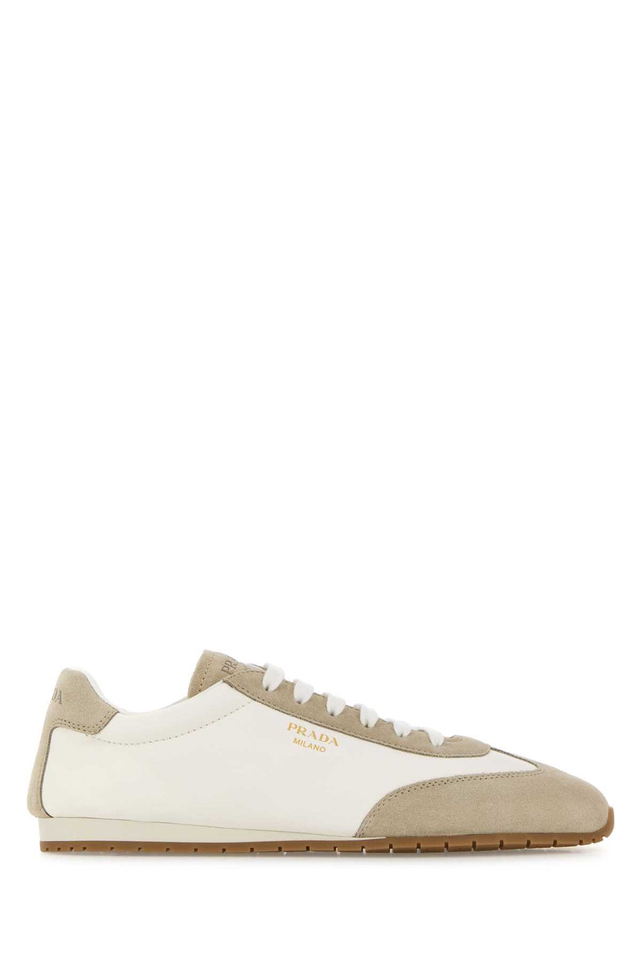 Prada Calf leather sneaker in beige