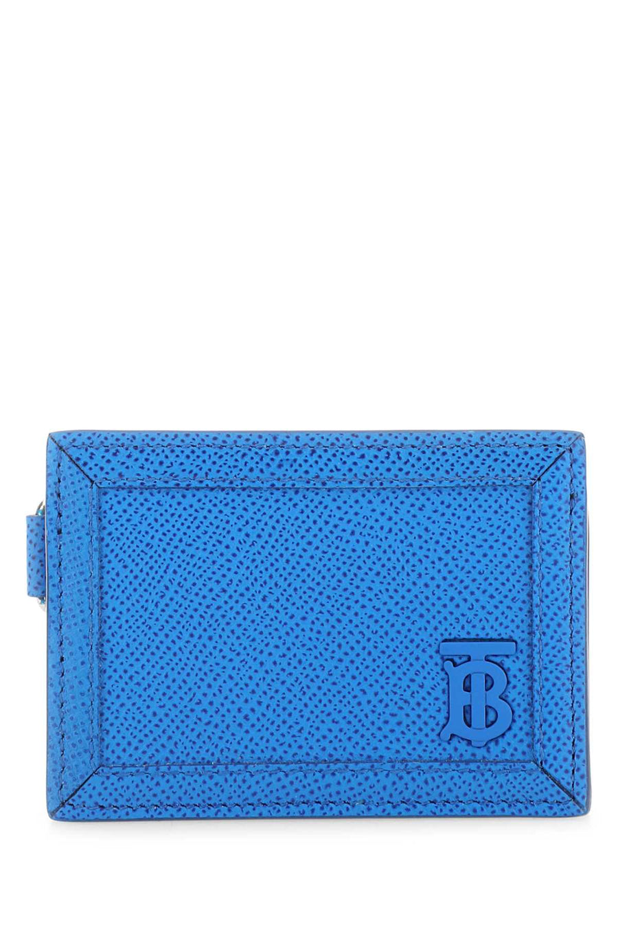 Burberry Exterior: 100% Leather card case in blue