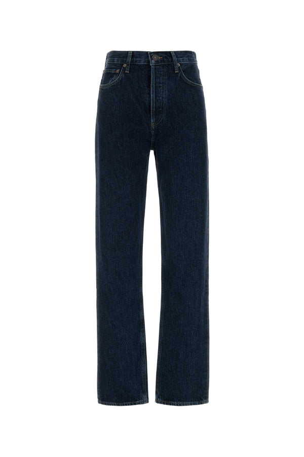 Agolde Pinch Exterior: 100% Recycled cotton jeans in navy