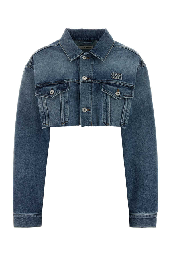 Miu Miu 100% Cotton jacket in blue