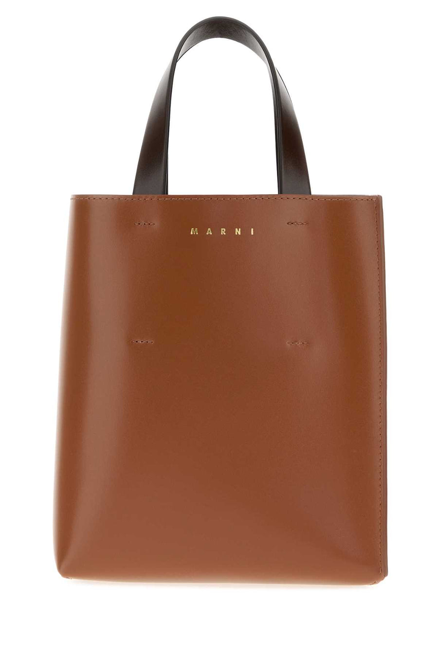 Marni Exterior: 100% Calf top handle bag in brown