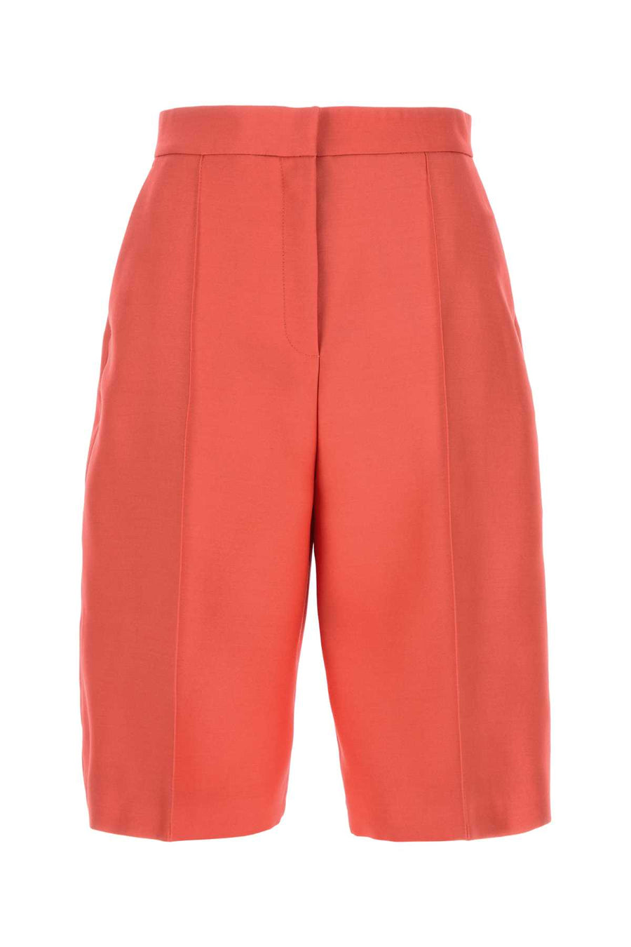 Agnona Shorts Exterior: 82% Wool 18% Silk; Lining: 69% Acetate 31% Silk bermuda shorts in red
