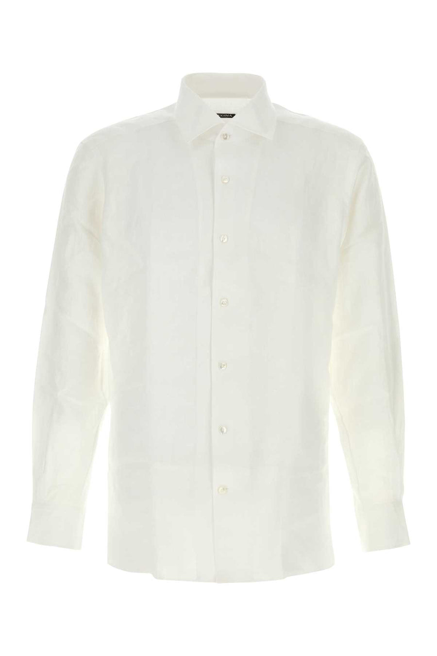 Zegna 100% Linen shirt in white
