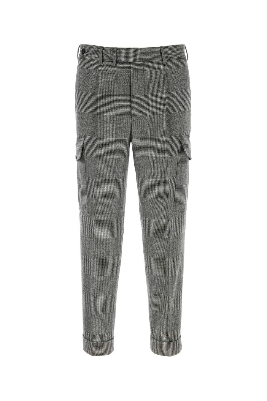 Pt Torino 96% Virgin wool cargo pants in gray