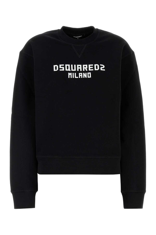 Dsquared2 Right 100% Cotton sweatshirt in black