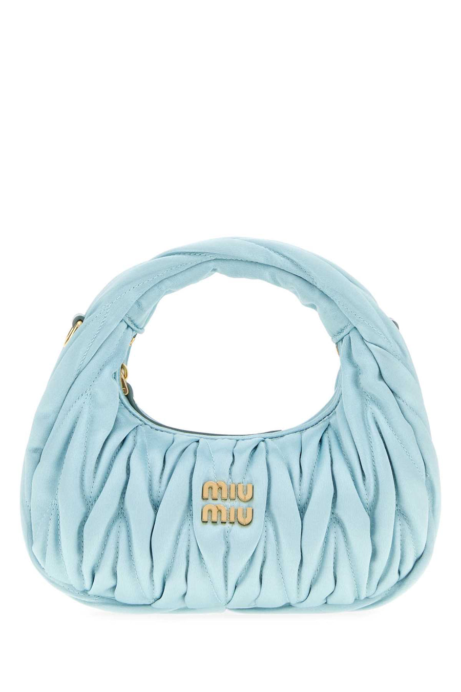 Miu Miu 28% Silk mini bag in blue