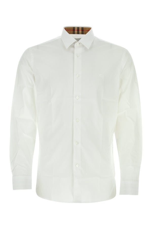 Burberry 96% cotton shirt in white