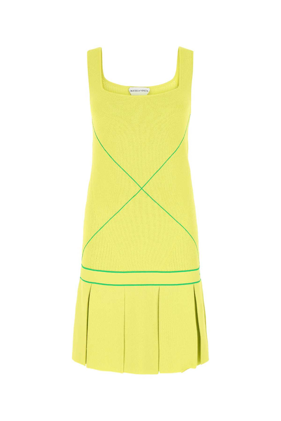 Bottega Veneta 83% Viscose dress in yellow