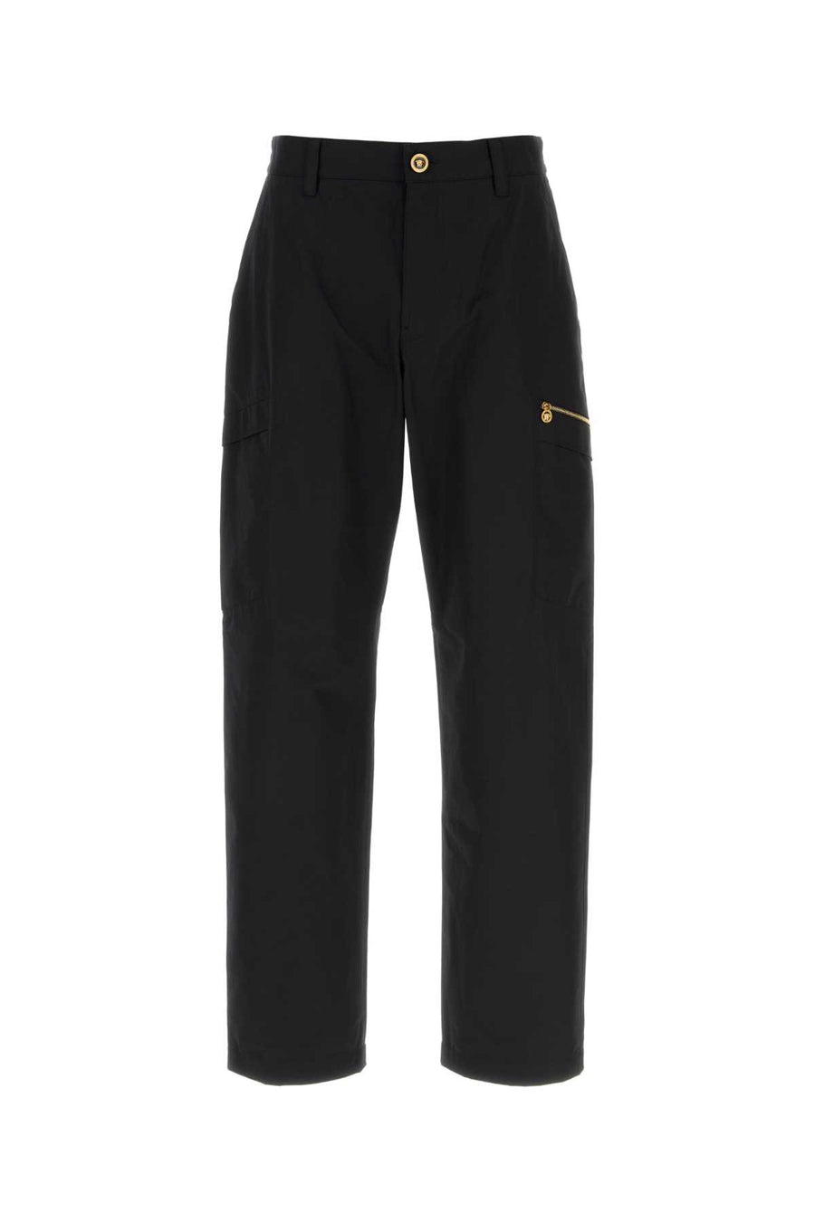 Versace Outer Fabric: 100% Cotton cargo pants in black
