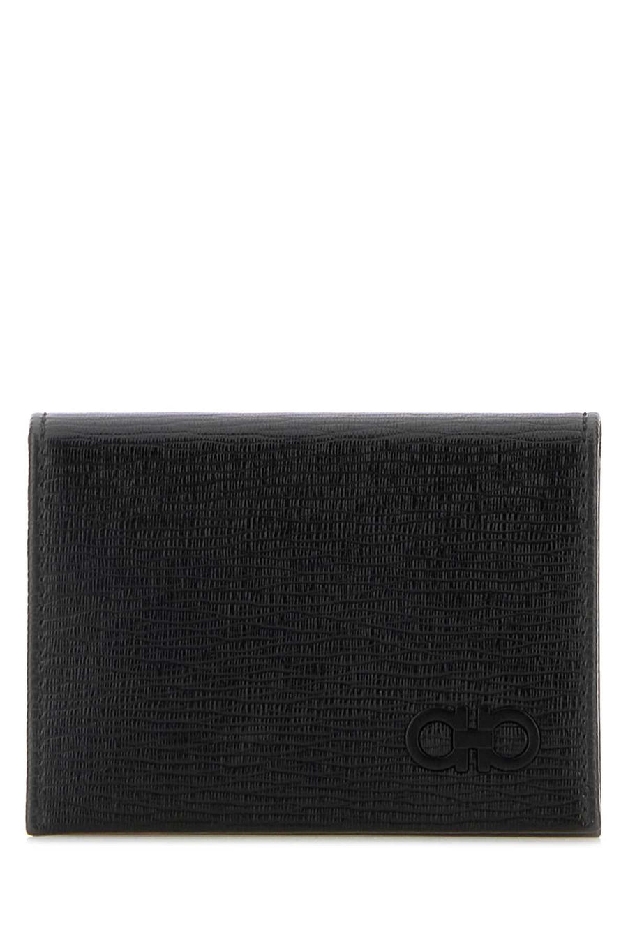 Black Leather Card Holder Neroolddarkrainnero50 Portafogli