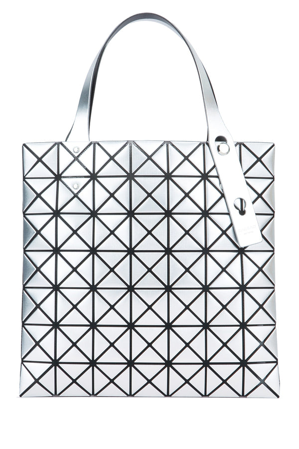 Baobao Surface: Polyurethane; Base: 100% Polyester; Pocket: 100% Nylon; Partly: Synthetic Leather tote bag in silver
