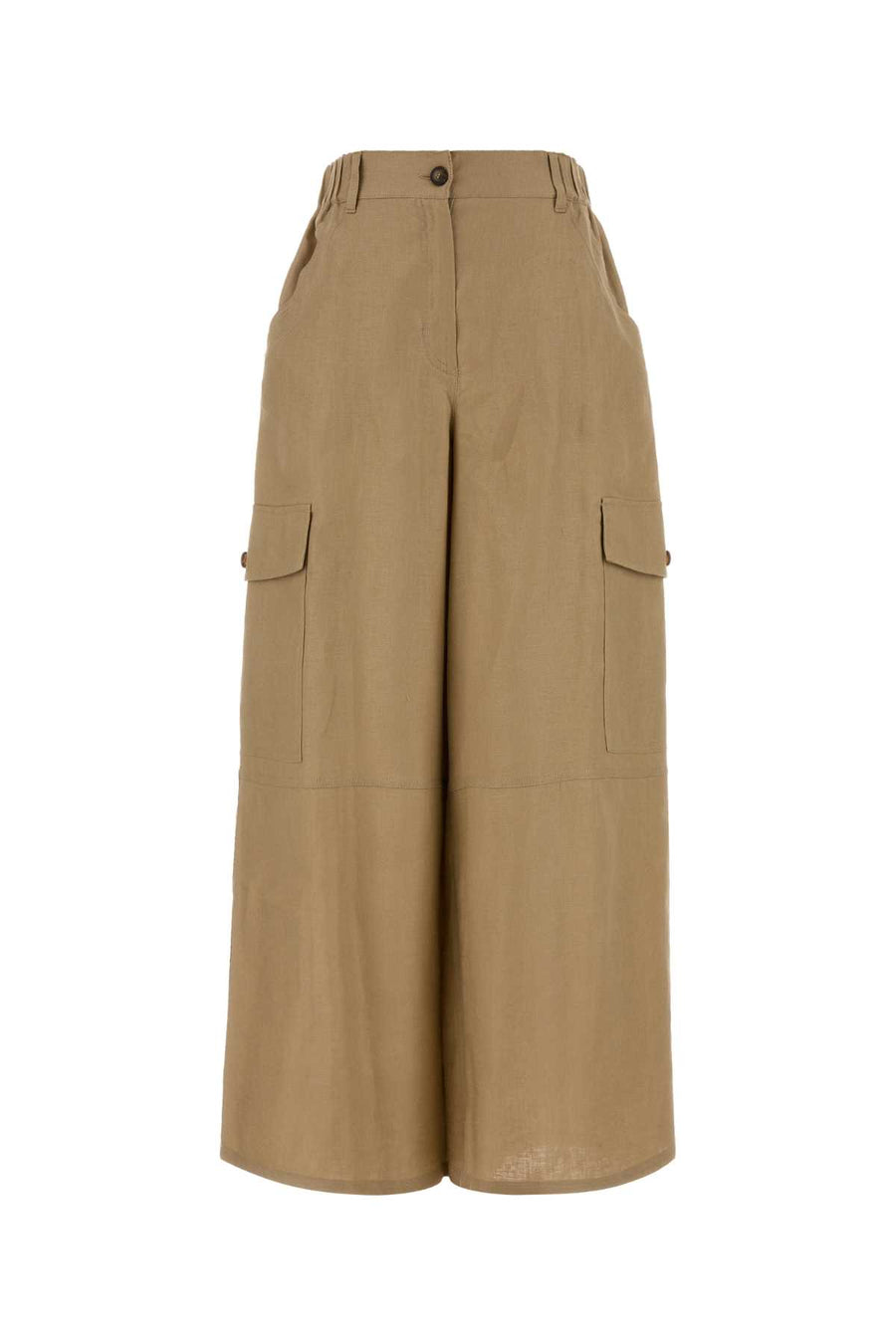 Weekend 100% Linen cargo pants in beige