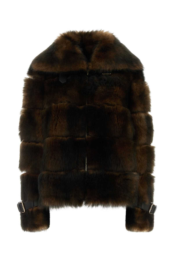 Fendi Toscano Exterior: 100% Shearling coat in brown