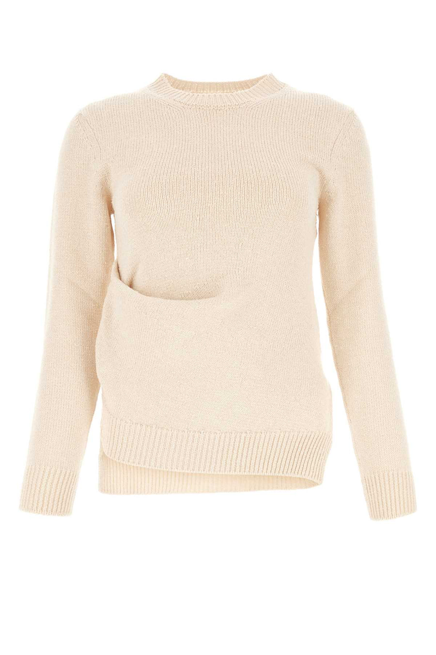 Jil Sander 48% Cotton sweater in beige