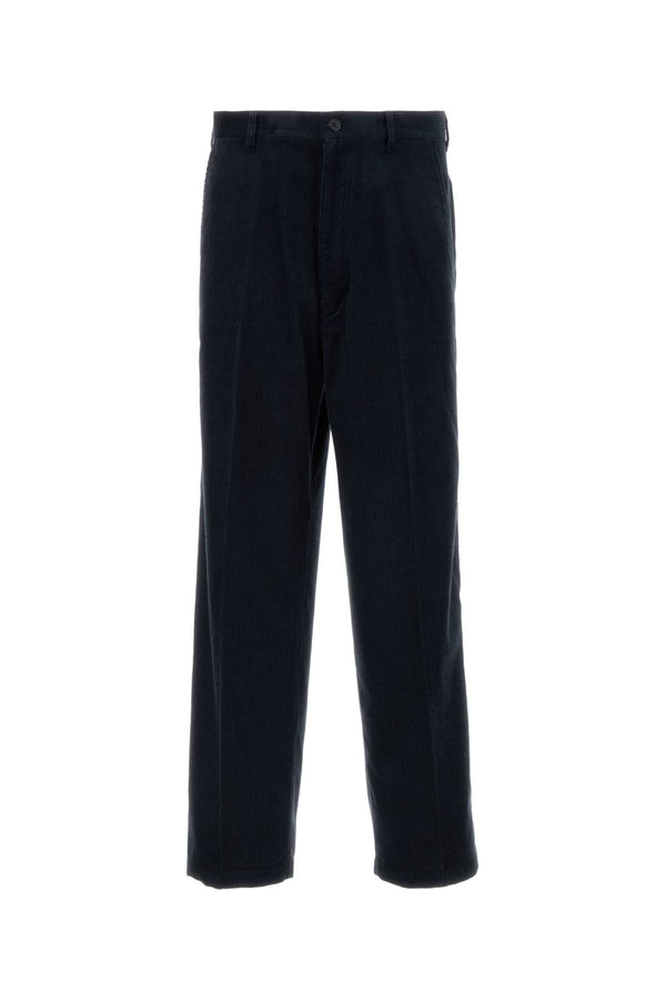 Prada 80% Cotton trousers in navy