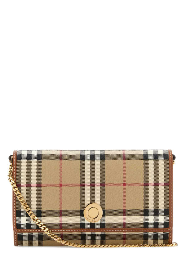 Burberry Hannah 55% Polyurethane wallet in brown