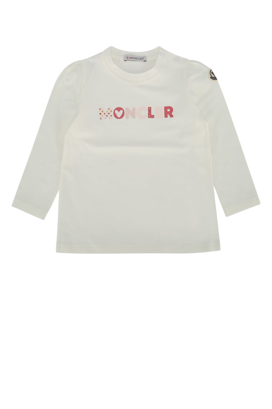 Moncler Jr Cotton t-shirt in white