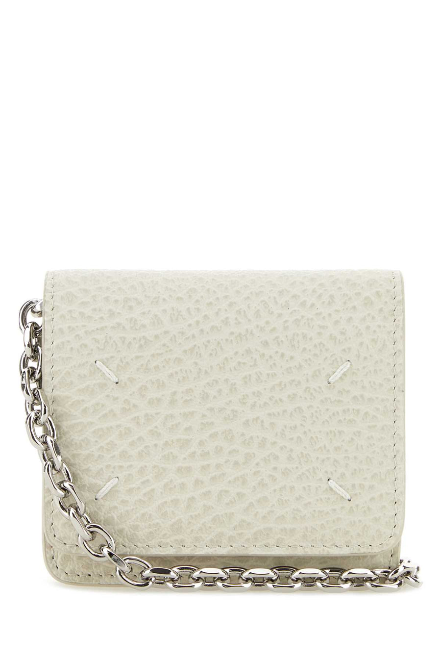 Maison Margiela Exterior: 100% Leather card case in beige