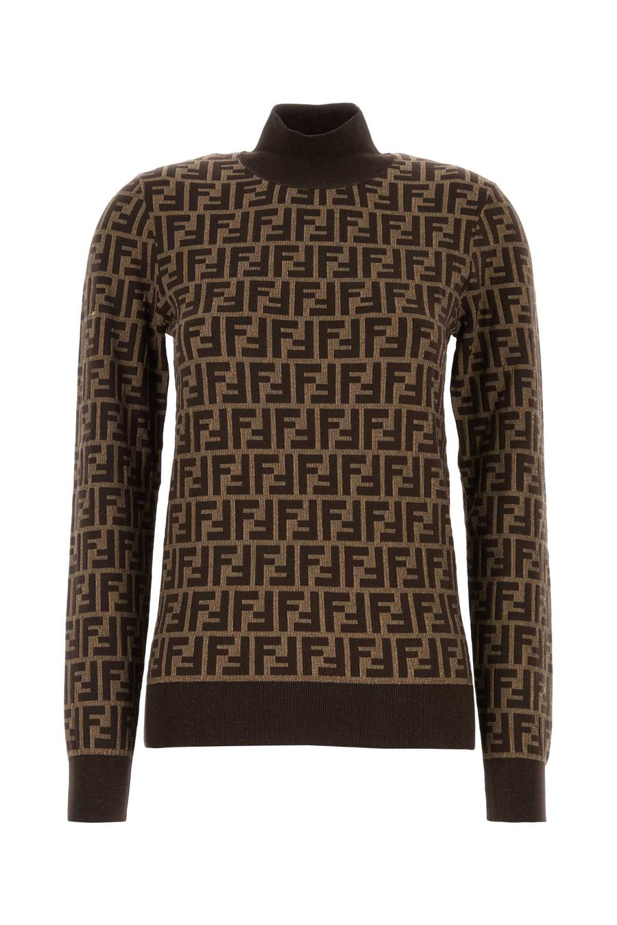 Fendi Cotton 100% Cotton sweater in brown