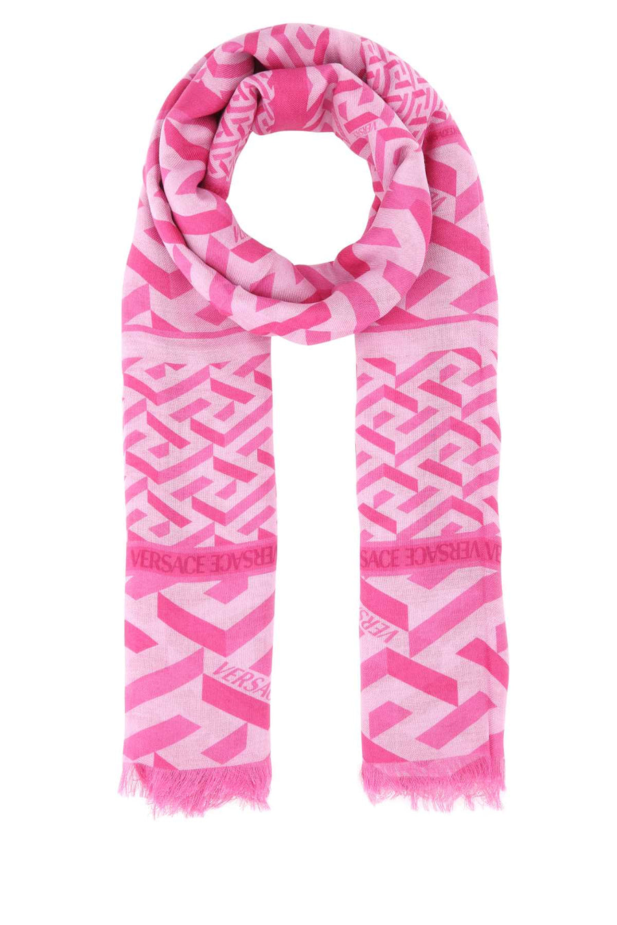 Versace 85% Modal scarf in pink