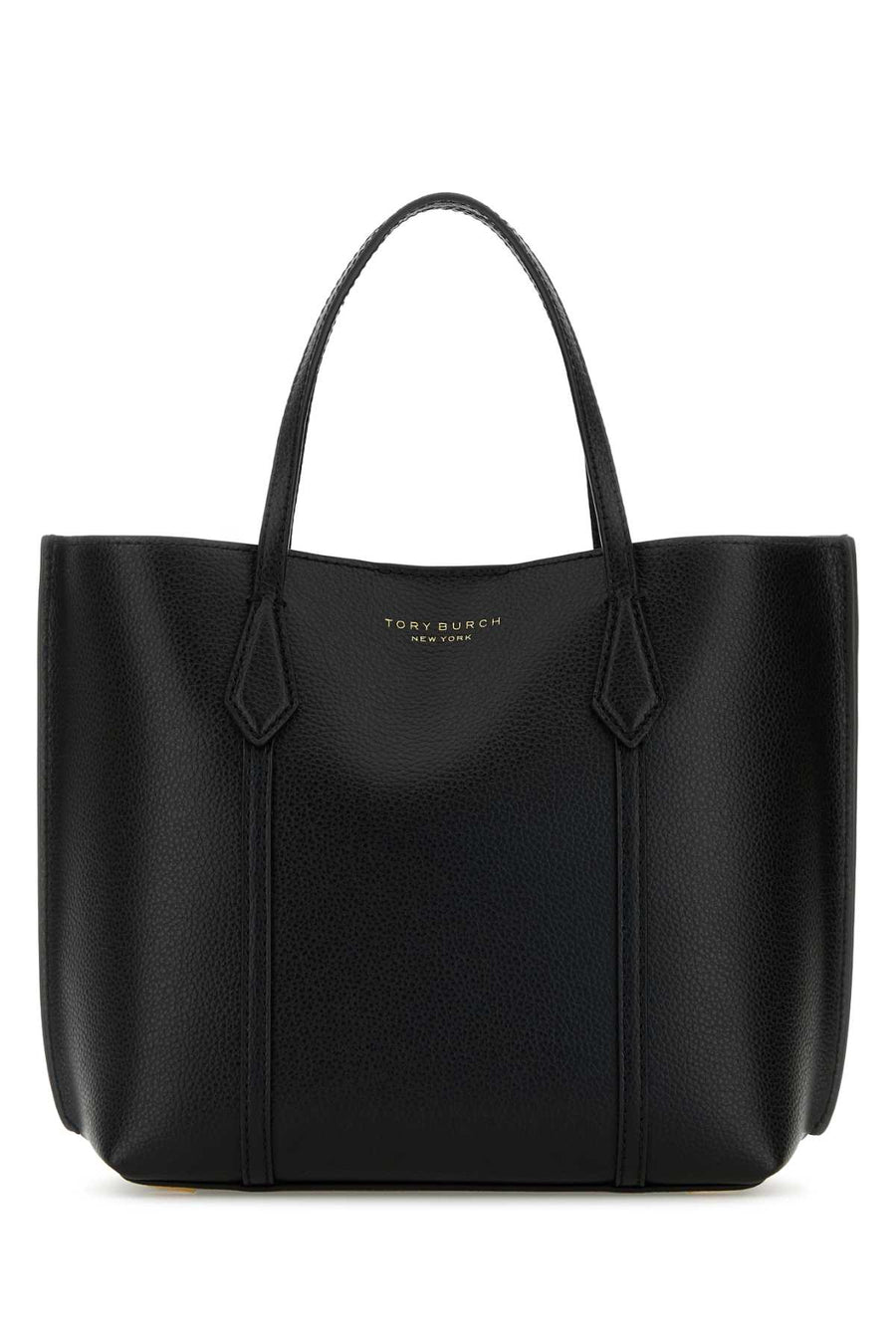 Tory Burch 100% Cow Leather; Coating: 100% Polyurethane; Lining: 100% Cotton tote bag in black