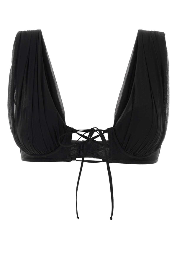 Black Silk Bra Nero Exterior: Intimo