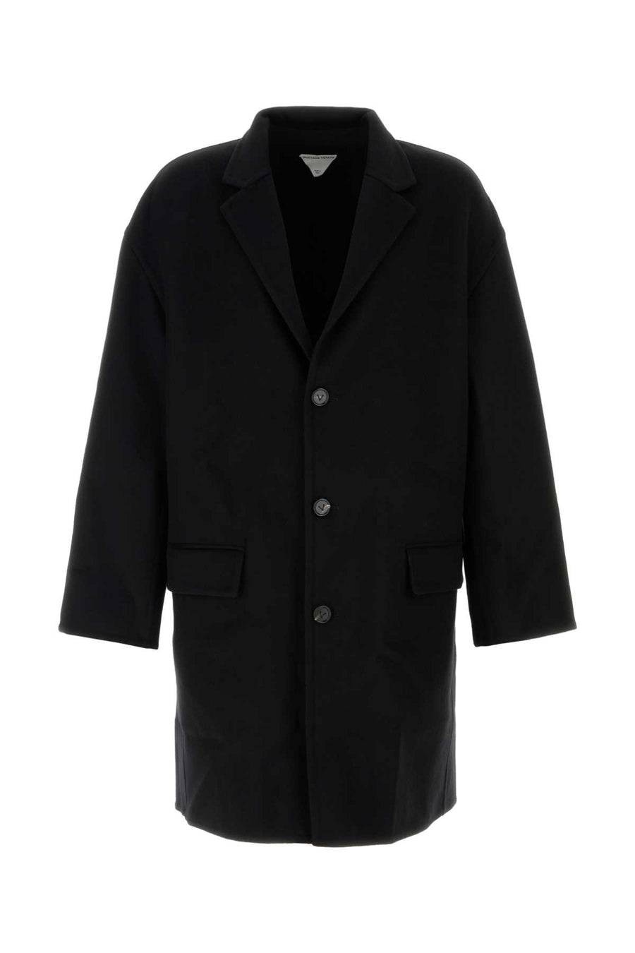 Bottega Veneta Face 100% Wool coat in black