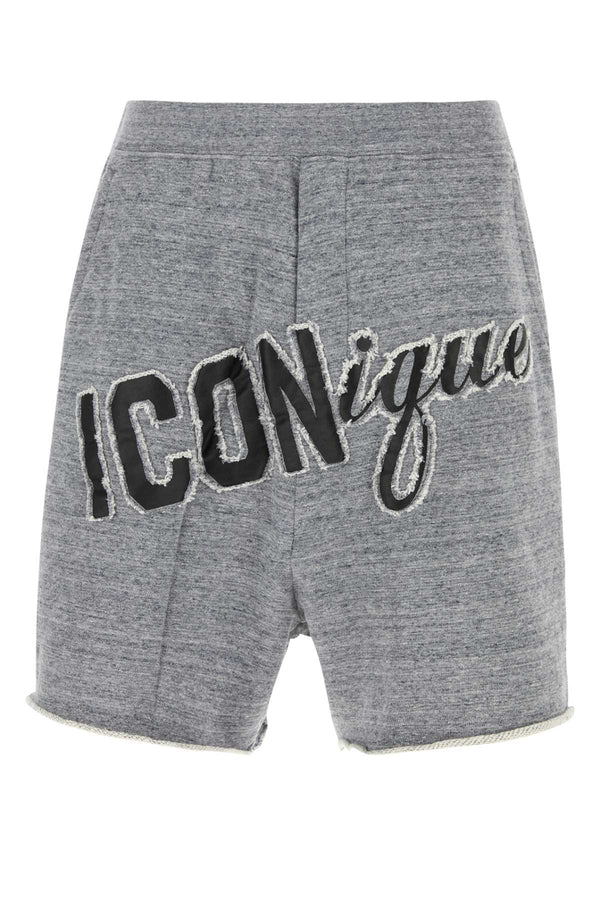 Dsquared2 Short 100% Cotton bermuda shorts in gray