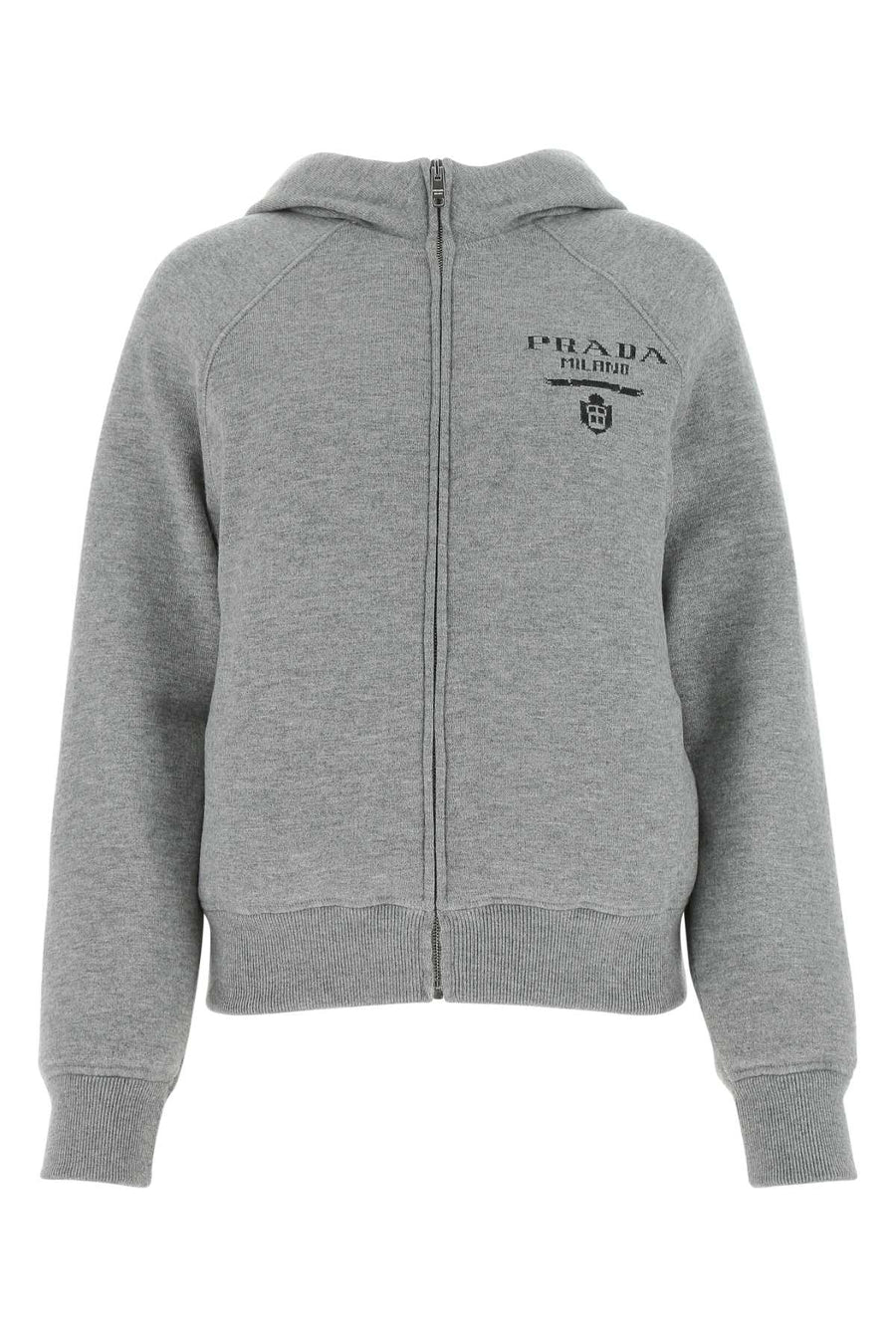 Prada 97% Wool hoodie in gray