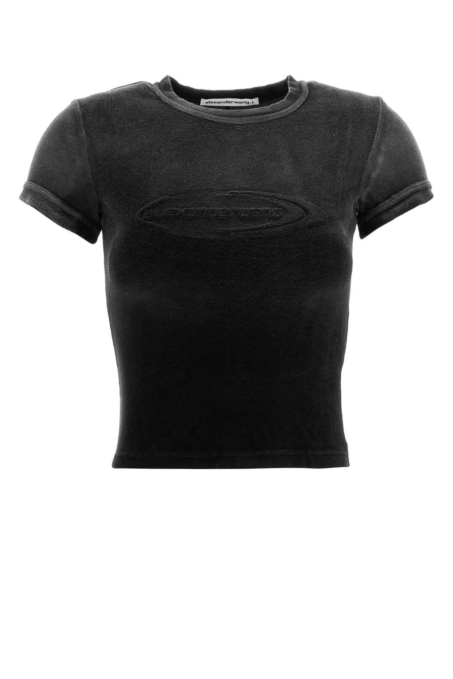 T By Alexander Wang 80% Cotton 19% Polyester 1% Elastane t-shirt in black