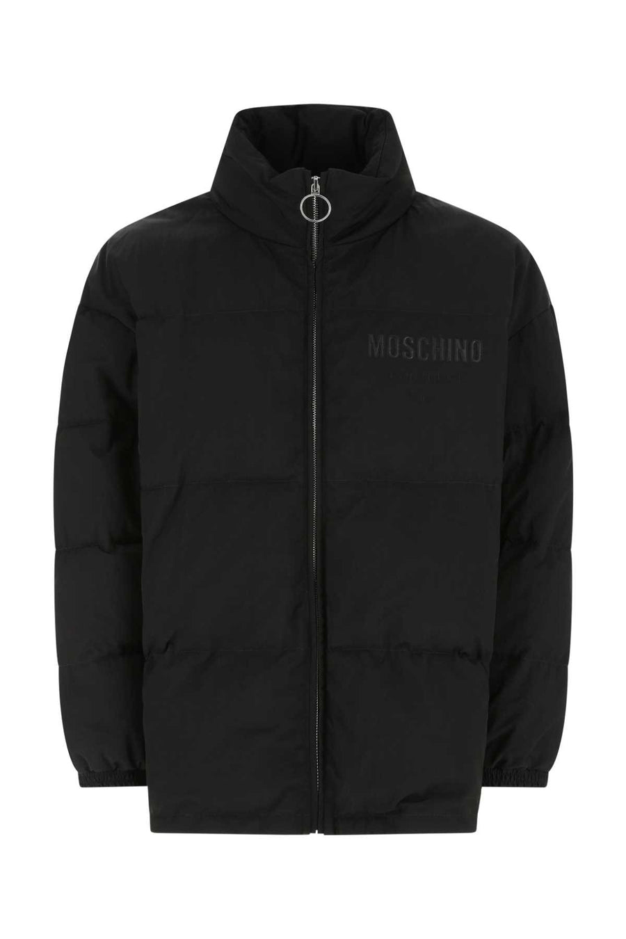 Moschino Exterior: 100% Nylon down jacket in black