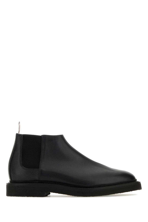 Thom Browne Exterior: 100% Calf chelsea boot in black