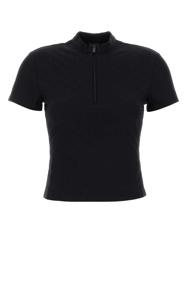 Gucci Tops 87% Nylon t-shirt in black