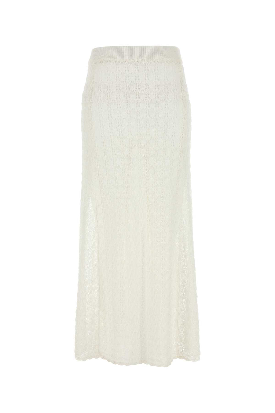 Ganni 77% Viscose 23% Nylon skirt in white