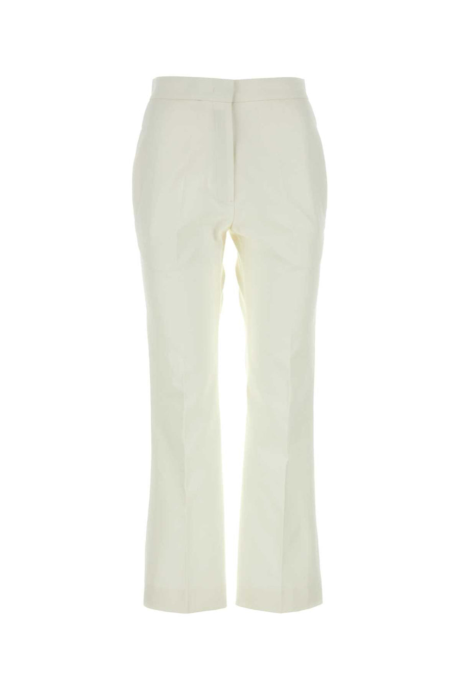 Jil Sander 100% Cotton trousers in white