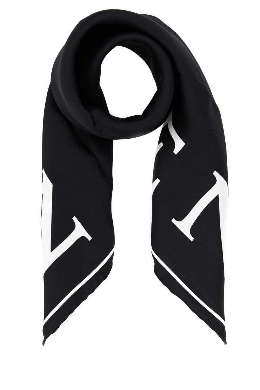 Alexander McQueen 100% Silk scarf in black