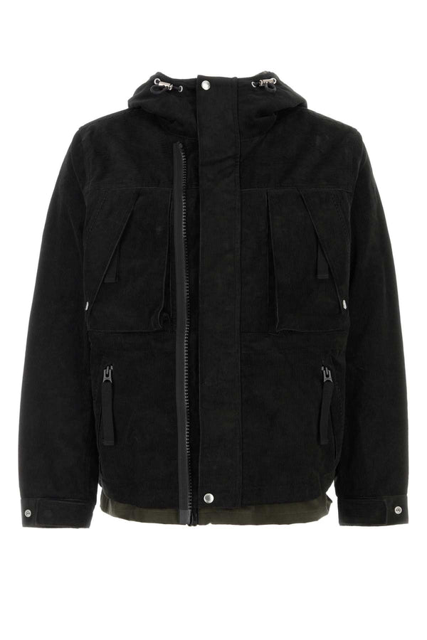 Sacai Exterior: 80% Cotton jacket in black
