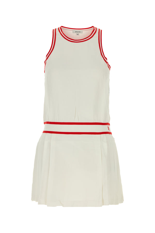 Sporty & Rich 100% Viscose dress in white