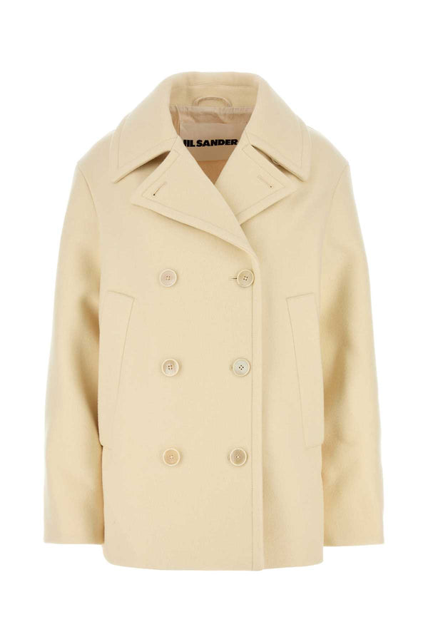 Jil Sander 100% Wool coat in beige