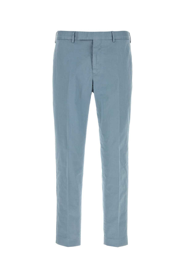 Pt Torino 98% Cotton trousers in blue