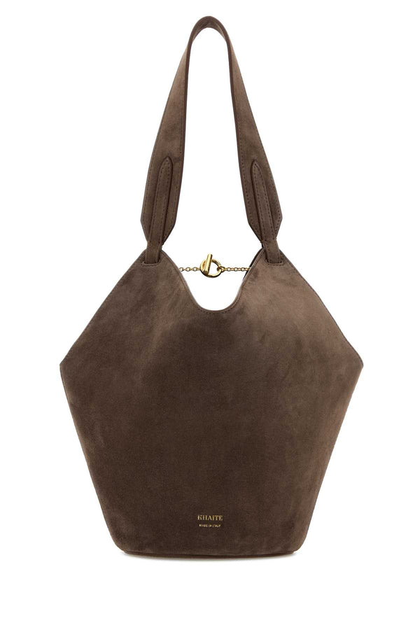 Khaite Tote 100% Baby Calfskin shoulder bag in brown